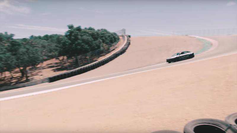Watch Lucid Air EV dominate Laguna Seca